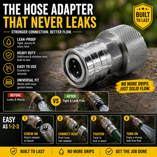 Pro-Grade Stainless Steel Quick Connect Adapter