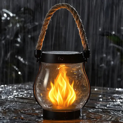 Easter Flash Sale -  Kaliiqo™ Flickering Flame Solar Lantern Outdoor Lights