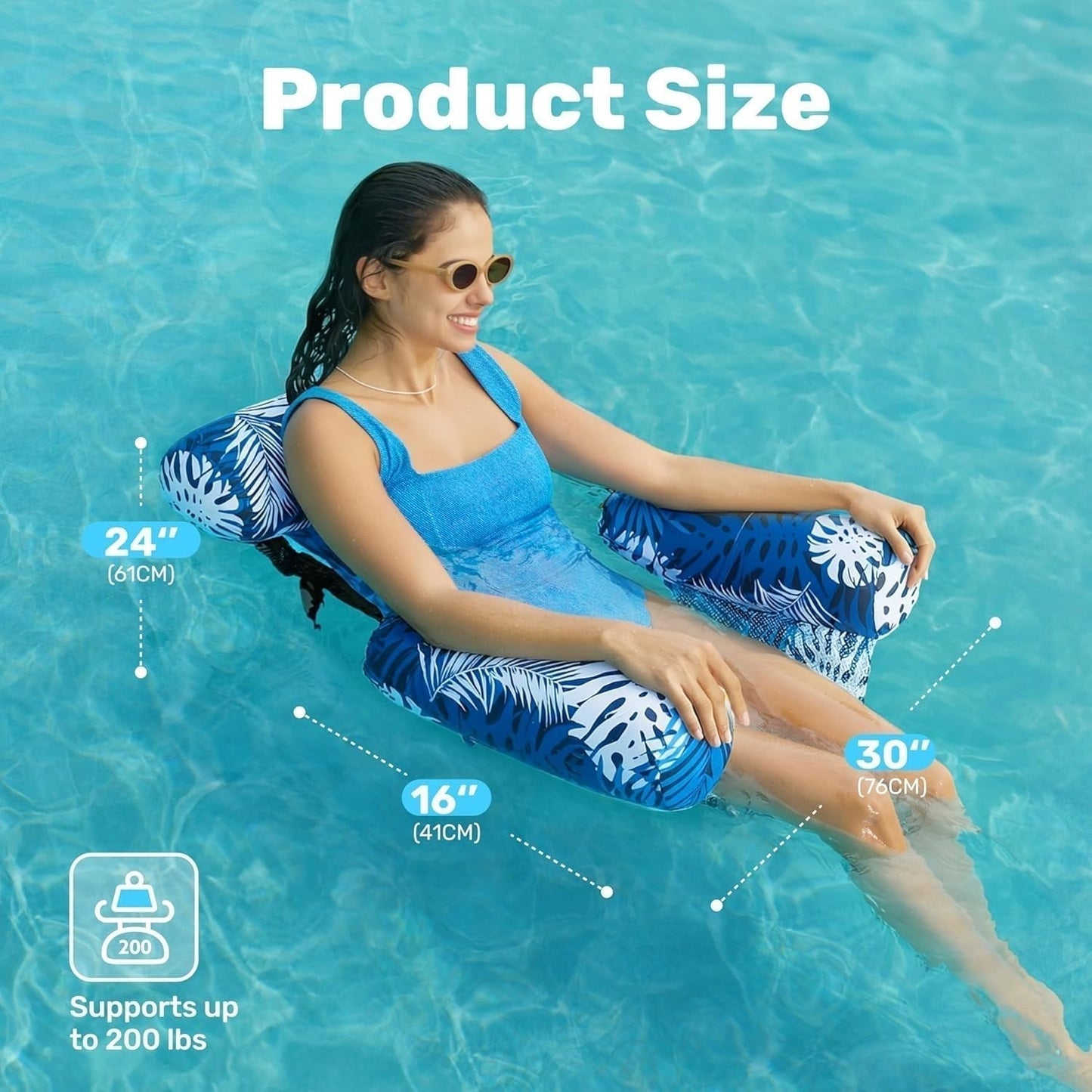 Inflatable Pool Floats Adult,Floating Lounge Chairs