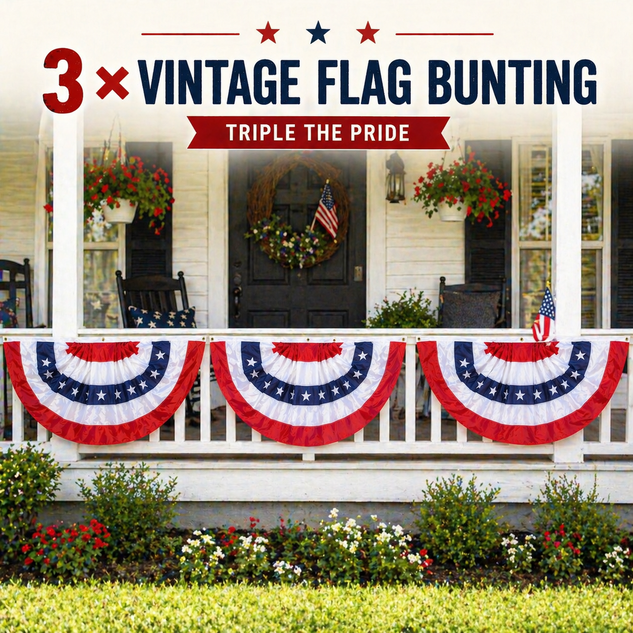 3 * Heritage American Flag
