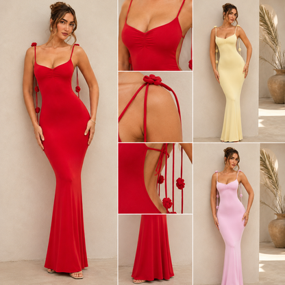 Backless Bodycon Maxi Dress