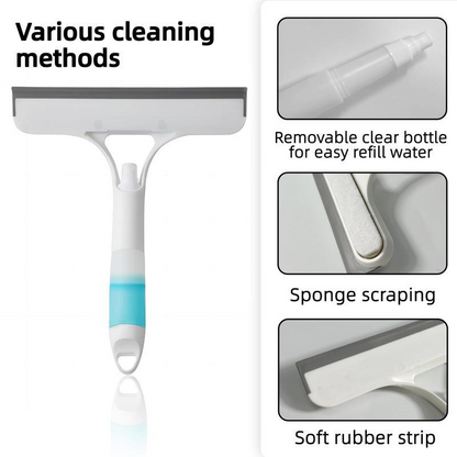 3-in-1 Spray Window Cleaner Tool – Streak-Free Glass Cleaning Made Easy