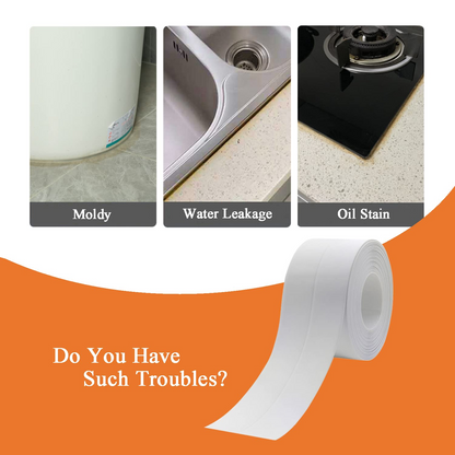 Waterproof Caulk Tape for Bathroom & Kitchen – Self-Adhesive Sealing Strip for Sink, Shower & Toilet Edges