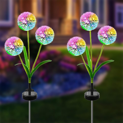 ☀️ Solar LED Dandelion Stake Lights 🌼Waterproof Outdoor Garden Lights for Lawn, Patio & Yard