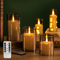 Smoky Grey Steady Candle