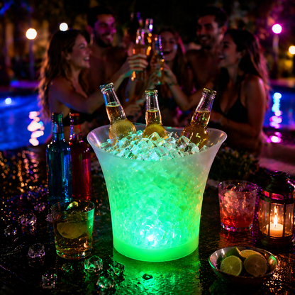 Glow Ice Bucket Speaker – 7L Bluetooth Party Bucket
