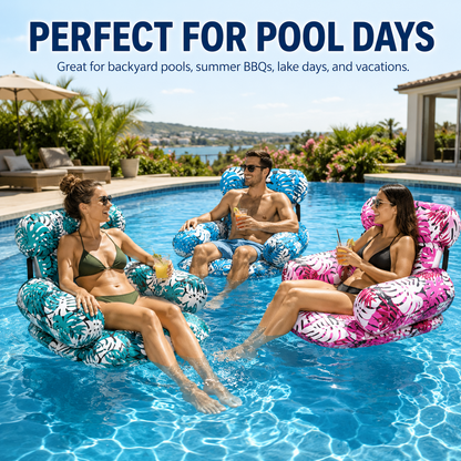Inflatable Pool Floats Adult,Floating Lounge Chairs