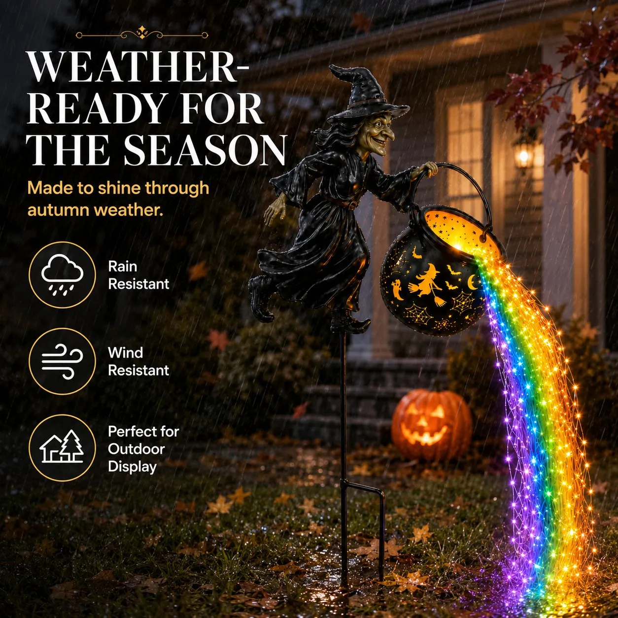 Early Halloween Special 49% OFF🎃Halloween Witch Cauldron Garden Light