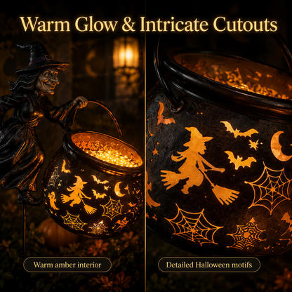 Early Halloween Special 49% OFF🎃Halloween Witch Cauldron Garden Light