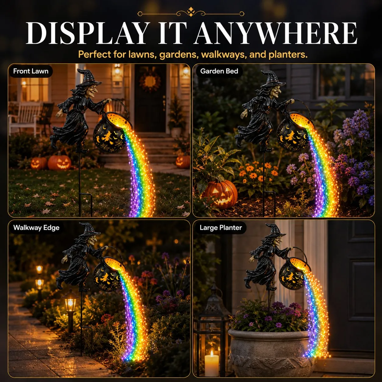 Early Halloween Special 49% OFF🎃Halloween Witch Cauldron Garden Light