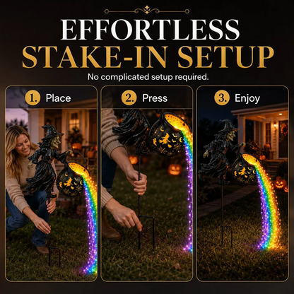 Early Halloween Special 49% OFF🎃Halloween Witch Cauldron Garden Light