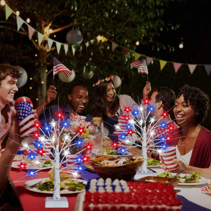 Deluxe Patriotic LED Star Tree Lights