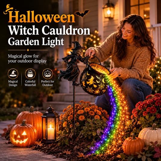 Early Halloween Special 49% OFF🎃Halloween Witch Cauldron Garden Light