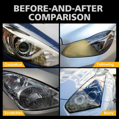 Instant Headlight Restoration Cleaner - Remove Yellowing & Restore Crystal Clarity