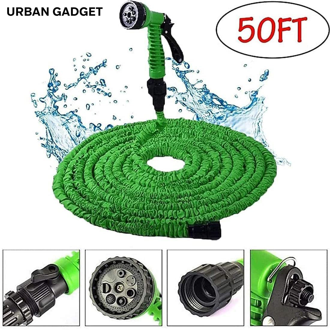 Fluffern™ Expandable Flexible Water Hose With Spray Gun