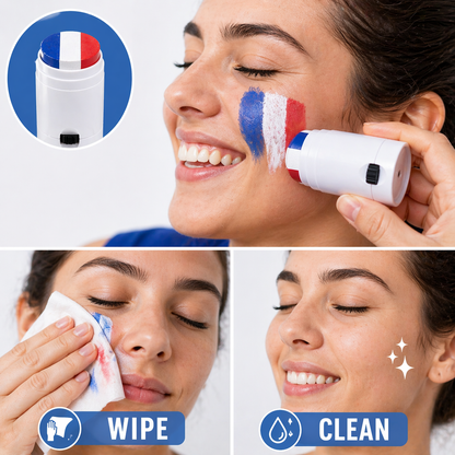National Flag Face Paint Stick — 3 Colors for Game Day & Celebrations