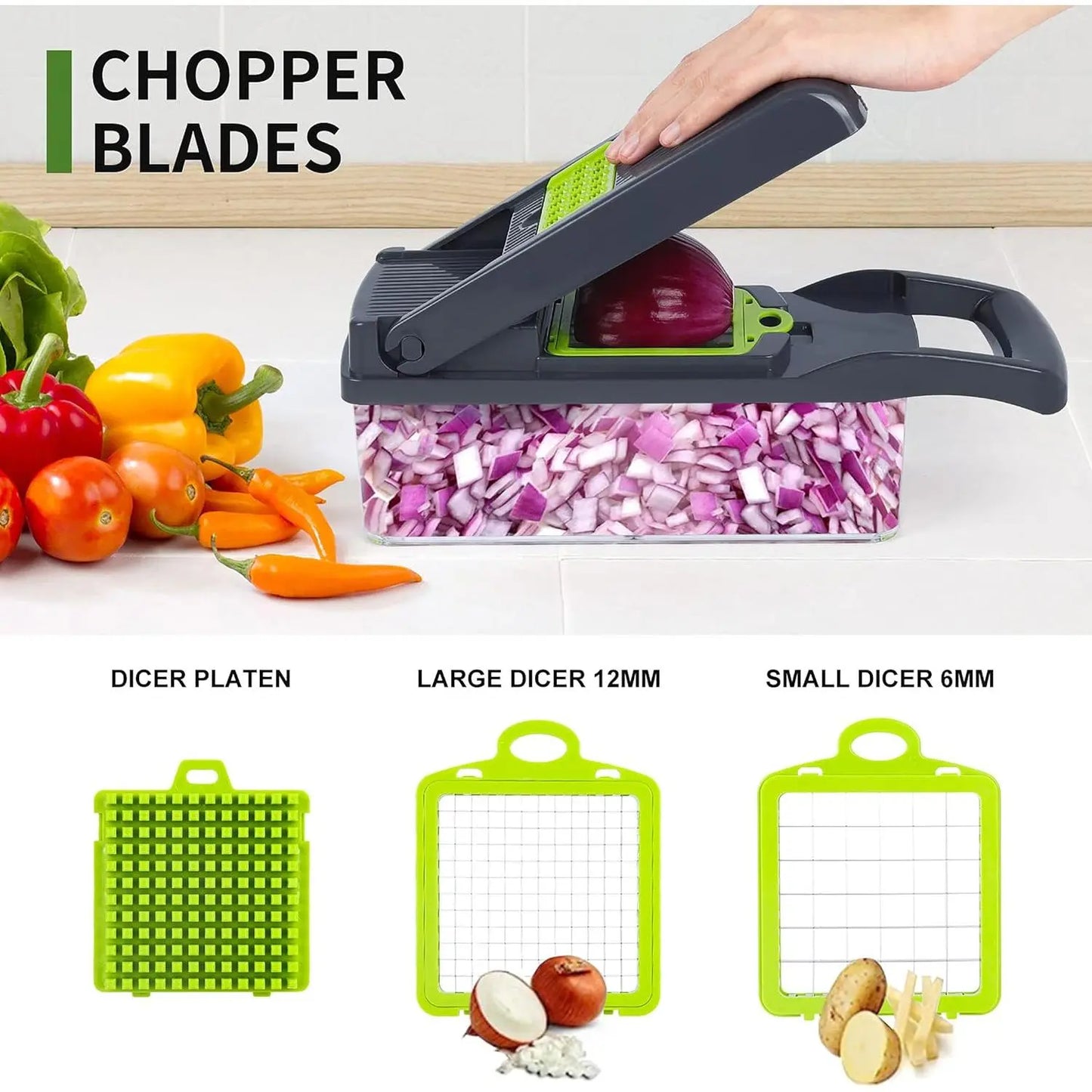 14-in-1 Vegetable Chopper Pro – Slice, Dice & Prep in Seconds