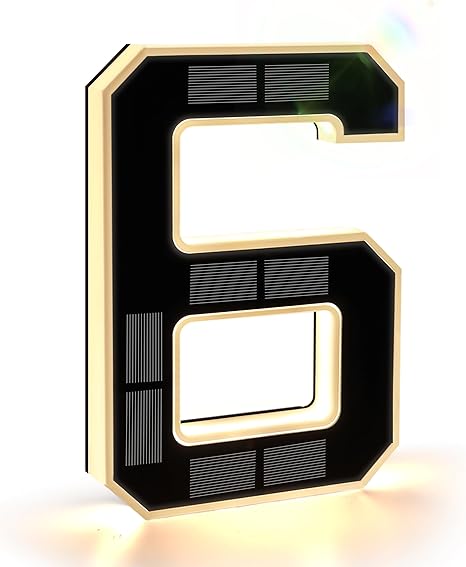 🌍Earth Day Solar Sale🌍 Solar Lighted House Number - Waterproof LED Address Sign