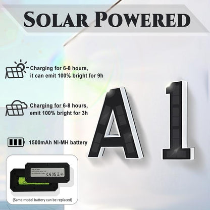 🌍Earth Day Solar Sale🌍 Solar Lighted House Number - Waterproof LED Address Sign