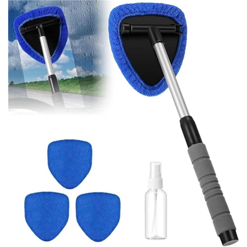 Defogger Brush (1) + Cloth Covers (3) + 100ml Spray Bottle