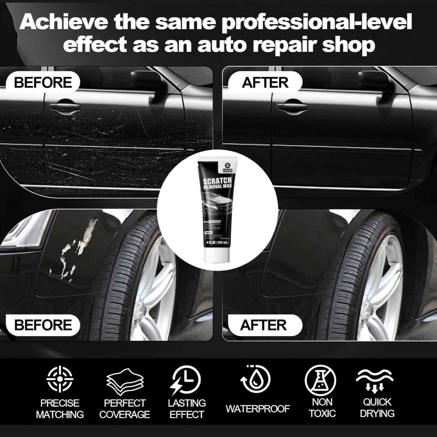 Car Scratch Repair Polish – Paint Restorer & Swirl Remover Kit