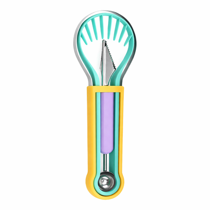 The 3-in-1 Multi-Function Melon Ball Scoop & Carving Knife Set