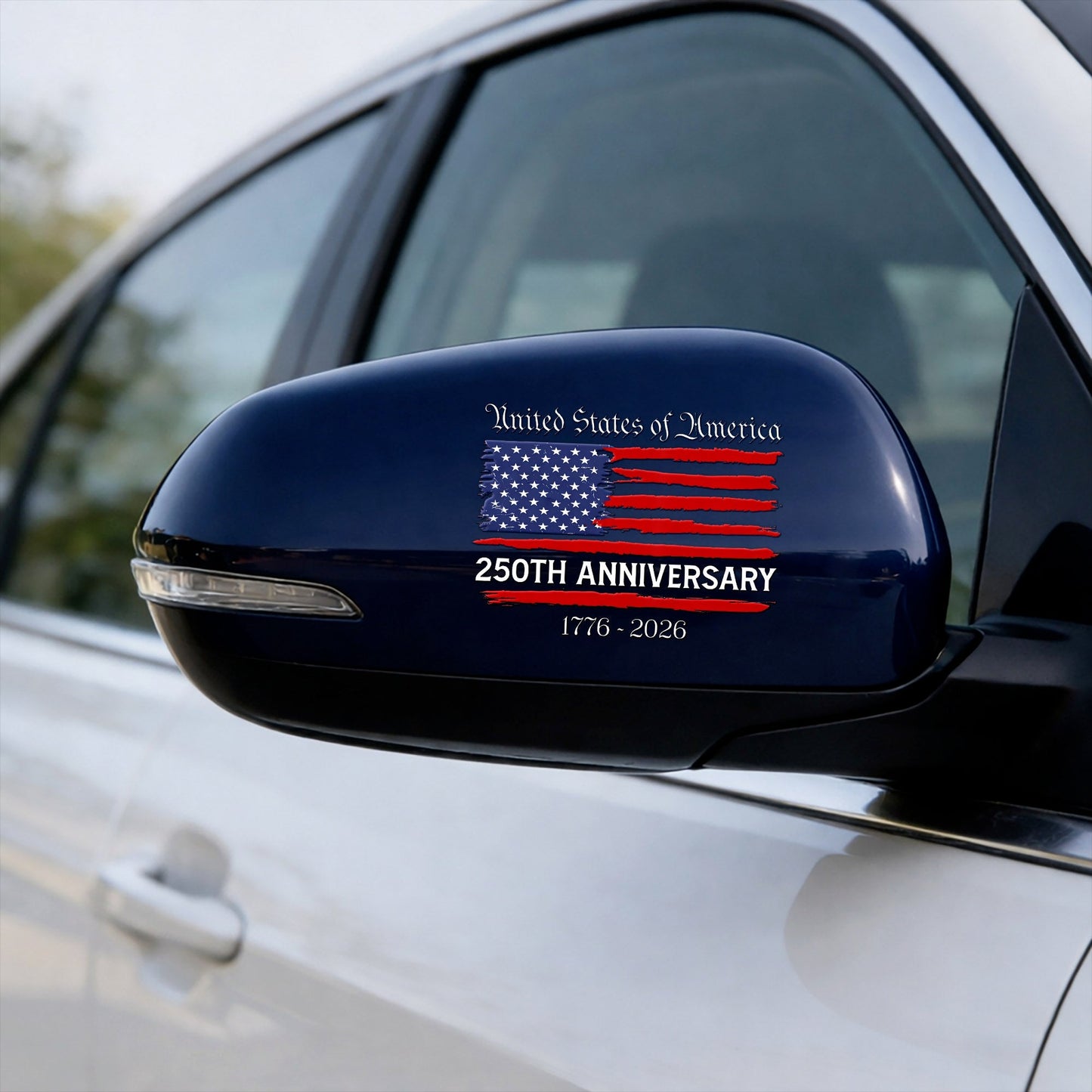 United States 250th Anniversary - Patriotic Flag Decal Sticker
