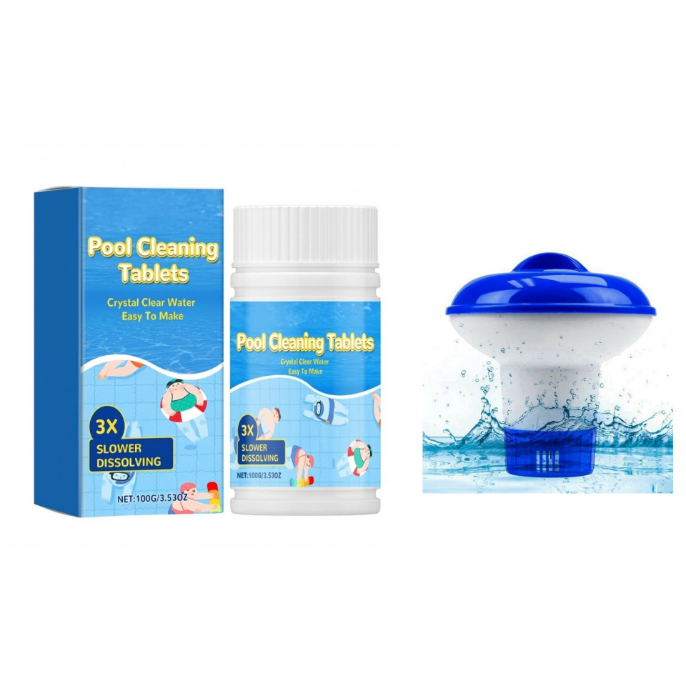 🔥Last Day 50% OFF🏊‍♂️Pool Cleaning Tablets for Crystal Clear Water
