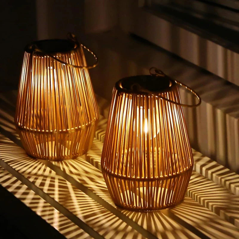 🌍Earth Day Solar Sale🌍 Kaliiqo™ Solar Powered Rattan Lanterns