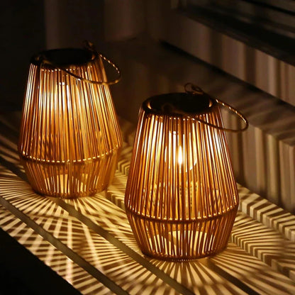 🌍Earth Day Solar Sale🌍 Kaliiqo™ Solar Powered Rattan Lanterns