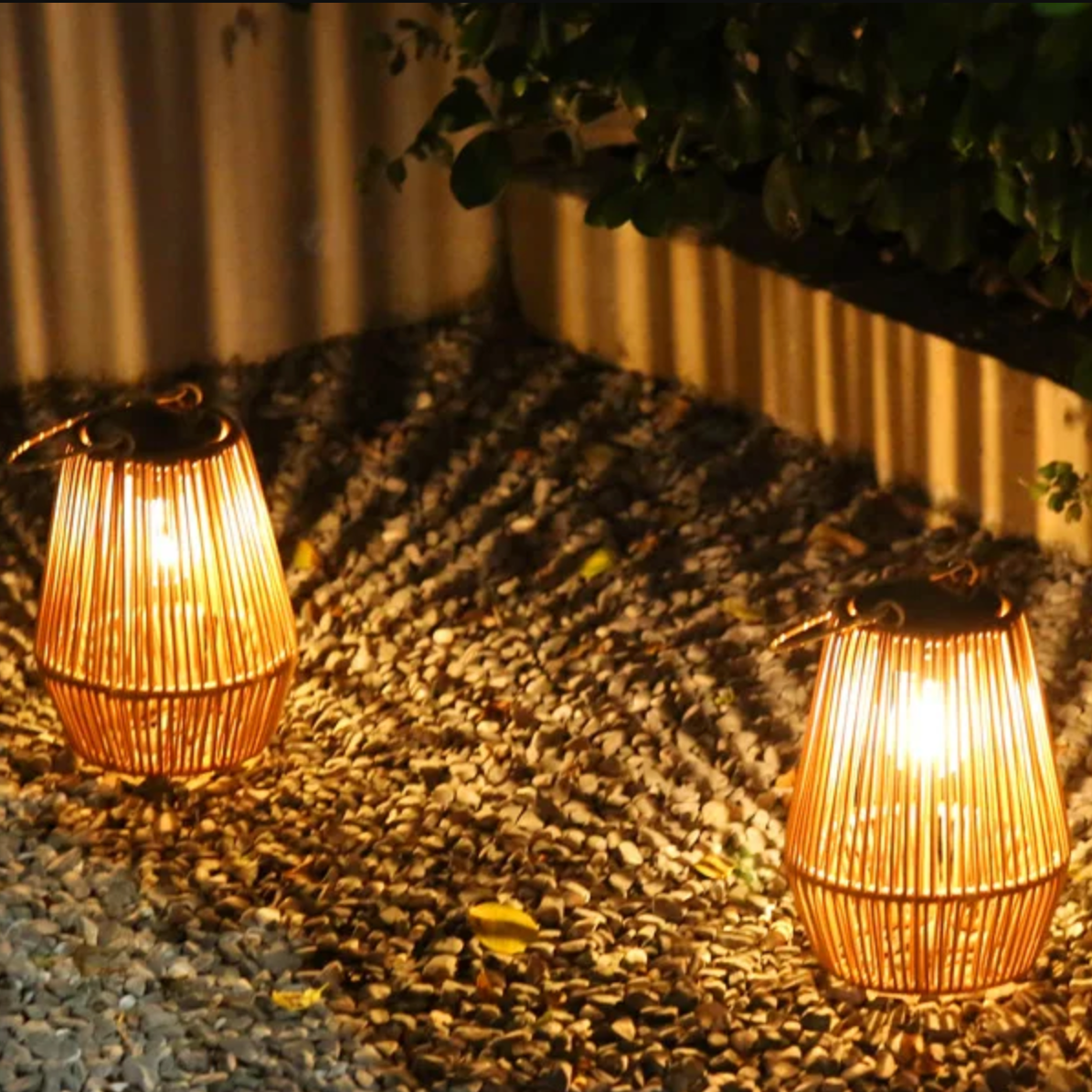 🌍Earth Day Solar Sale🌍 Kaliiqo™ Solar Powered Rattan Lanterns