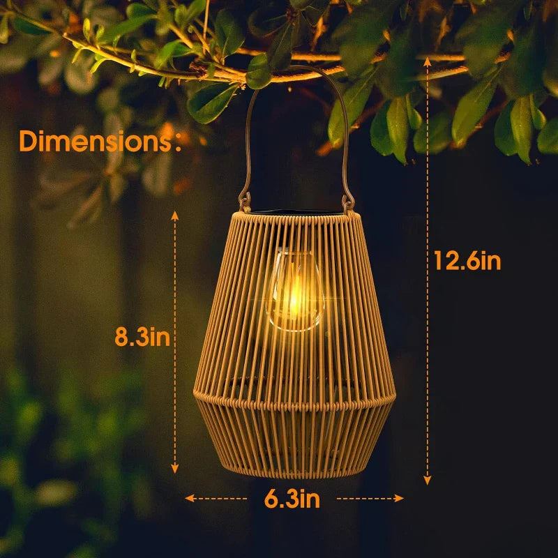 🌍Earth Day Solar Sale🌍 Kaliiqo™ Solar Powered Rattan Lanterns