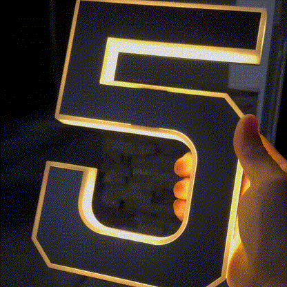 🌍Earth Day Solar Sale🌍 Solar Lighted House Number - Waterproof LED Address Sign