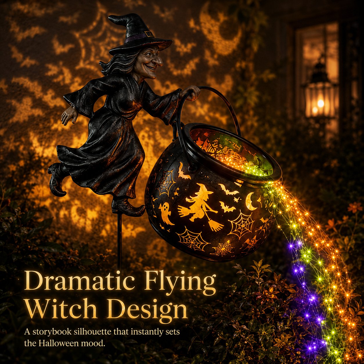 Early Halloween Special 49% OFF🎃Halloween Witch Cauldron Garden Light