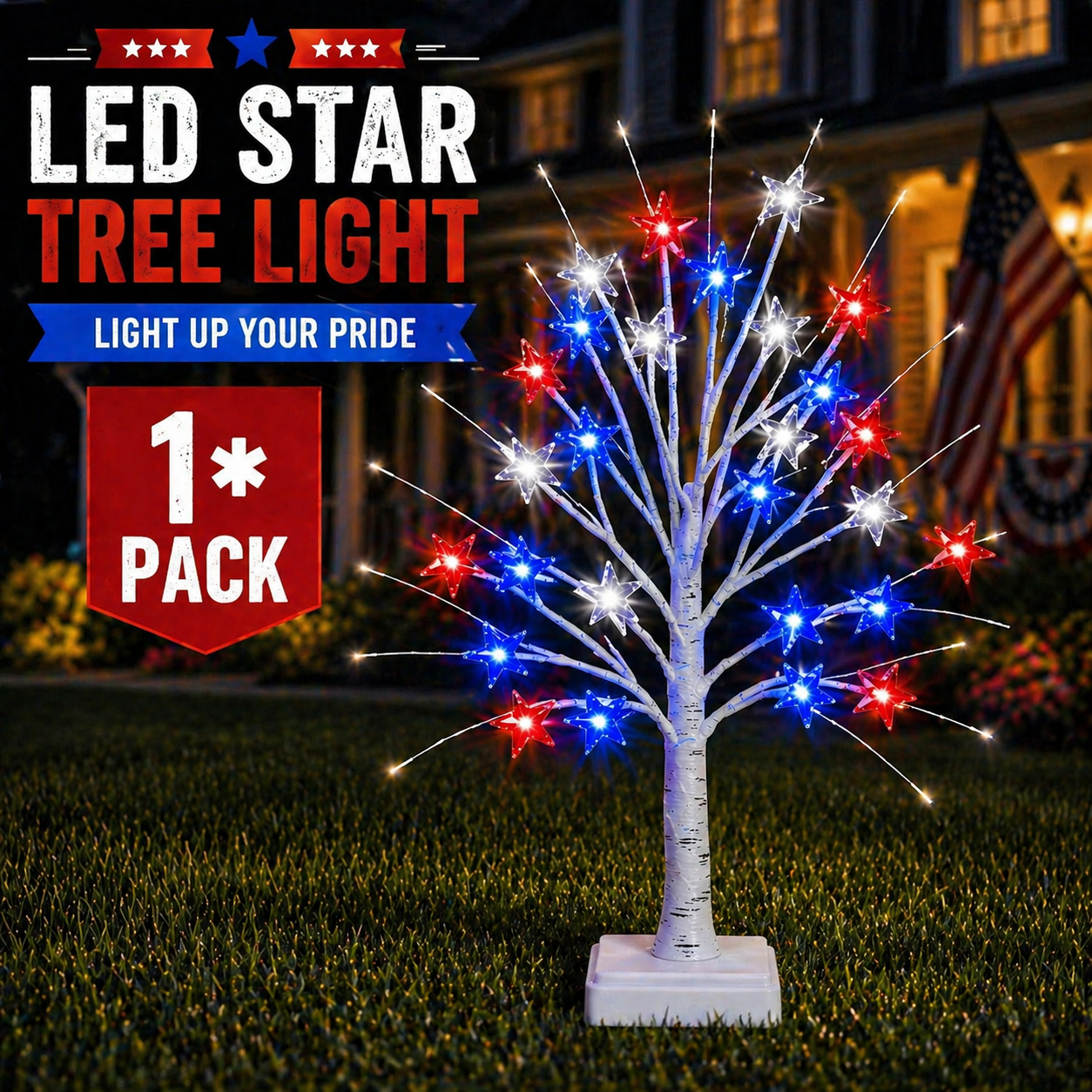 1 * LED Star Tree Light