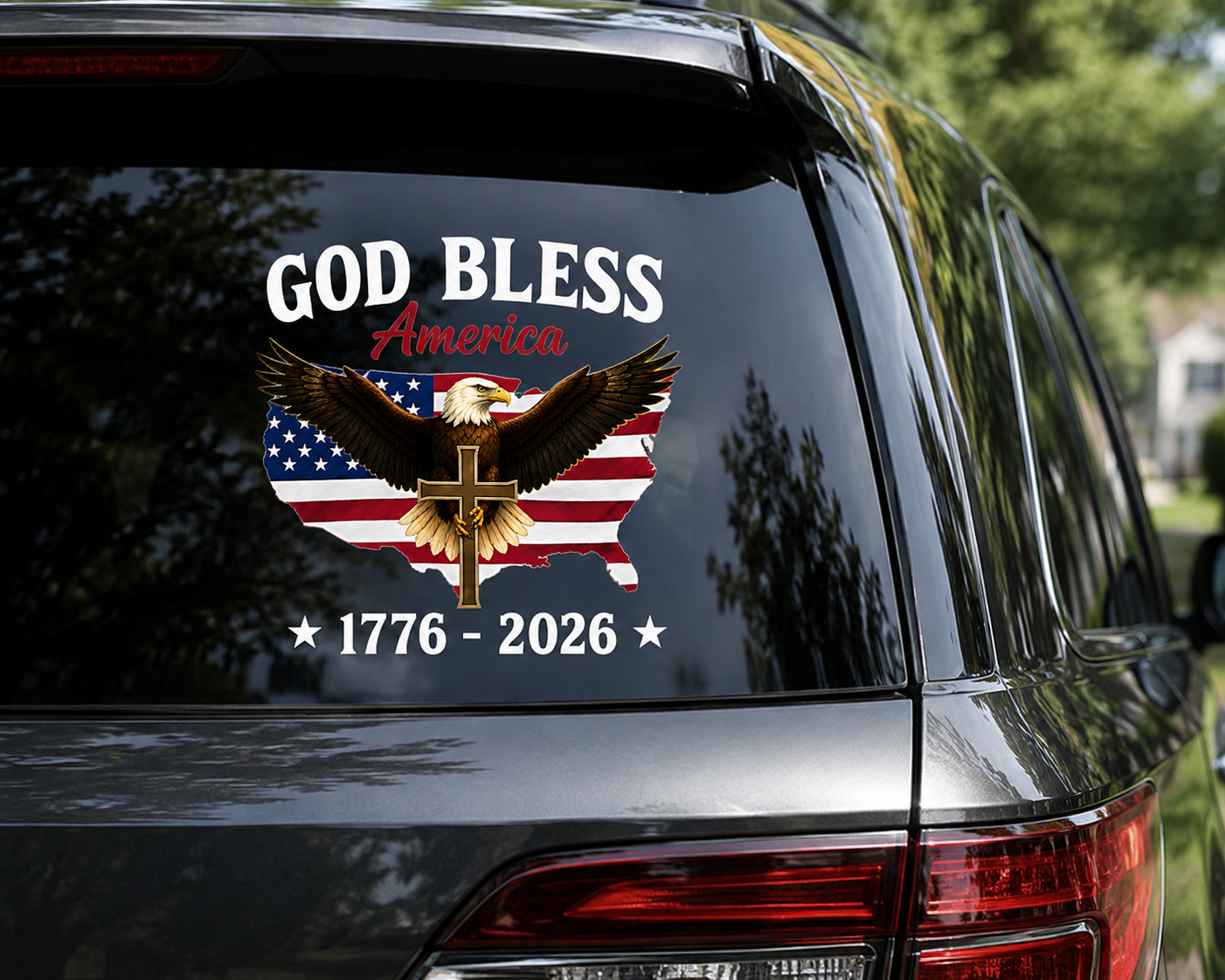United States 250th Anniversary - Patriotic Flag Decal Sticker