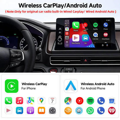 🚗 2026 Upgraded Wireless CarPlay Adapter – 2-in-1 CarPlay & Android Auto for Seamless Navigation & Entertainment