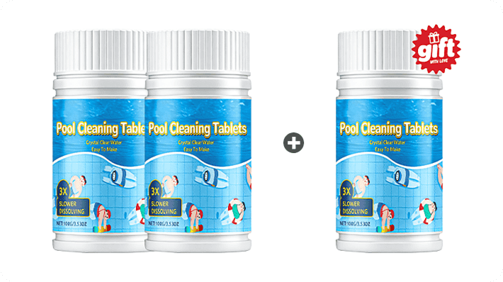 🔥Last Day 50% OFF🏊‍♂️Pool Cleaning Tablets for Crystal Clear Water