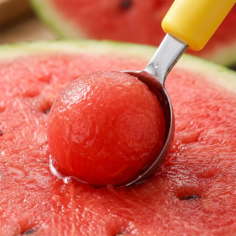 The 3-in-1 Multi-Function Melon Ball Scoop & Carving Knife Set