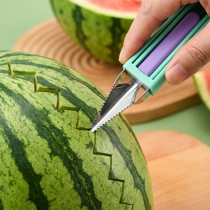 The 3-in-1 Multi-Function Melon Ball Scoop & Carving Knife Set