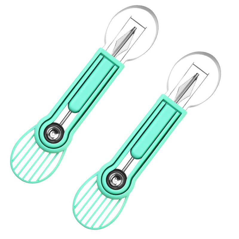 The 3-in-1 Multi-Function Melon Ball Scoop & Carving Knife Set