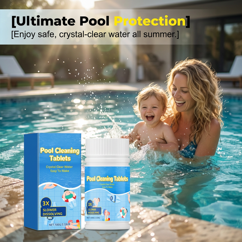 🔥Last Day 50% OFF🏊‍♂️Pool Cleaning Tablets for Crystal Clear Water
