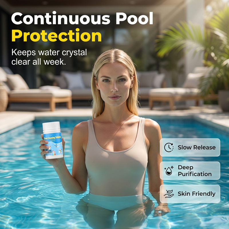 🔥Last Day 50% OFF🏊‍♂️Pool Cleaning Tablets for Crystal Clear Water