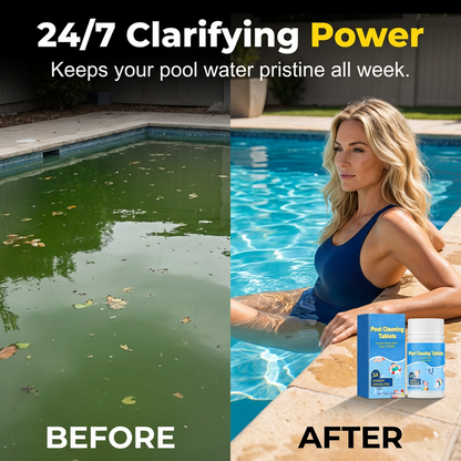 🔥Last Day 50% OFF🏊‍♂️Pool Cleaning Tablets for Crystal Clear Water