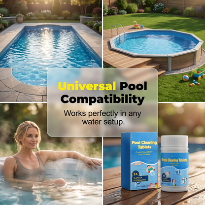 🔥Last Day 50% OFF🏊‍♂️Pool Cleaning Tablets for Crystal Clear Water